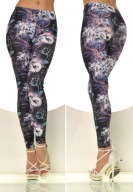 LEGGINSY Z ORYGINALNYM NADRUKIEM-ROZM S/M
