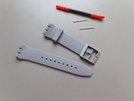 Nowy pasek Swatch 19mm silikon Szary TELESKOPY!