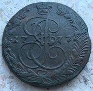 Rosja - 5 kopiejek 1777 EM K.II - BARDZO ŁADNA