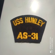 NASZYWKA USA MARYNARKA WOJENNA USS HUNLEY AS - 31 110 x 75 mm