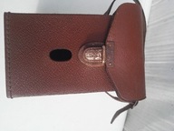 stary pokrowiec etui futerał na aparat skrzynkowy analogowy skóra 3