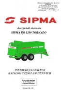 SIPMA RO 1200 TORNADO - instrukcja obsługi, katalog części (2017-19)