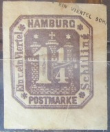 Niemcy Hamburg stary znaczek (2/28
