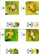 A45345)WWF-FDC Gady i Plazy: Fiji 586 - 589