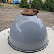 stara lampa,klosz w emalii