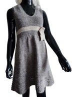 WŁOSKA SUKIENKA z wełną alpaką 34/36