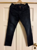 Jeansy męskie 32/32 Carry czarne z przetarciami bawełna ze streczem