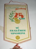 TOTALIZATOR SPORTOWY 25 lat w służbie sportu proporczyk