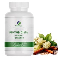 Morwa biała (ekstrakt) + chrom + cynamon Kontrola apetytu Lepszy metabolizm