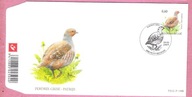 Belgia 2005, FDC st.Petit, ptaki, kuropatwa