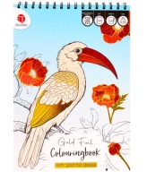 Antystresowa Kolorowanka dla Dorosłych Obrazki Metaliczne Złote ZWIERZĘTA