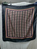 Indyjska Apaszka w słonie JEDWAB 80 x 80 jak NOWA