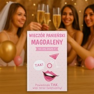 PREZENT DLA PANNY MŁODEJ WIECZÓR PANIEŃSKI – MAGNES PAMIĄTKOWY dla gości