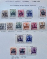 1915-16 Polska KOLEKCJA znaczków kasowanych stan dobry wysoka wartość