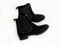 shoe the bear botki sztyblety portugalskie skóra naturalna 37 24cm ćwieki