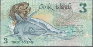 Wyspy Cooka 3 Dollars 1987