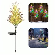 LAMPA SOLARNA WBIJANA CHOINKA W KSZTAŁCIE SOSNY I CYPRUSU DO OGRODU LED