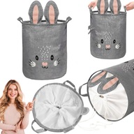 KOSZ NA ZABAWKI KLOCKI UBRANIA PRANIE DUŻY ZAMYKANY POJEMNIK ORGANIZER 43L