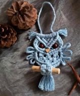 Sowa ze sznurka - makrama