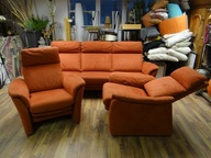 ZESTAW sofa 3 + 2 fotele RELAX