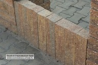 Palisada łupana, cegła, obrzeże Combet 77x11x10 Multi