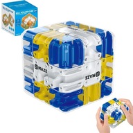 Kostka Logiczna dla dzieci z Labiryntem i Metalową Kulką Gra CUBE MAZE 3D
