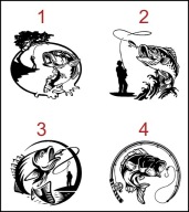 Naklejka na auto karp ryba wędkarz