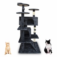 WYSOKI DRAPAK dla kota LEGOWISKO DOMEK 7 poziomów z zabawką WYTRZYMAŁY