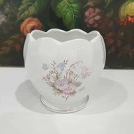 Osłonka na doniczkę Ceramadal Leek England kwiatowy kształt 10×9 cm