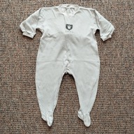 Pajacyk niemowlęcy bawełniany zapinany z tyłu r.80 cm komplet 2 szt.