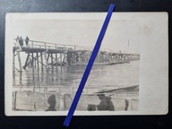 NIEPOŁOMICE 1916 Wisła Rzeka Most Prowizoryczny Stempel Okopy