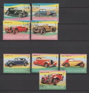 Znaczeki Gwinea Równikowa Zabytkowe samochody 1974r.