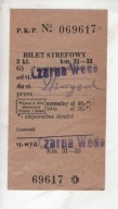 Bilet PKP, Czarna Woda do Starogard Gdański, 1946r., -21