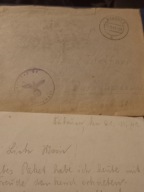 List żołnierza Wehrmachtu Sudauen 1941 Stalag Suwałki swastyka Lazarett