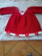 sukieneczka na szydelku dla dziecka