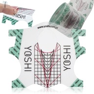 YOSHI - Szablony do paznokci przedłużania TRANSPARENTNY 100 sztuk