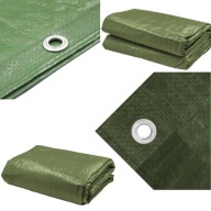 PLANDEKA ZIELONA WODOODPORNA DO PRZYCZEPKI 2x3M 90g GRUBA PŁACHTA OCHRONNA