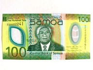 SAMOA - 100 tala 2025, P-51, UNC, polimer, piękny banknot !!!