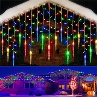 Lampki choinkowe Sople Lampki 200 LED KOLOROWE sople 150 lampek