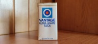Kolekcjonerskie pudełko po papierosach Vantage PRL