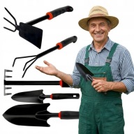 ZESTAW NARZĘDZI OGRODNICZYCH 4W1 + ŁOPATKA SZEROKA GRATIS STAL PREMIUM