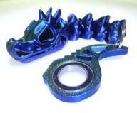 Keyrambit KeySpinner Green Blue DualSide Flexi Czaszka T Rex Rekinek HIT