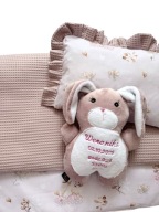 3w1 KOCYK 50x75cm+PODUSIA+KRÓLICZEK metryczka narodziny PREZENT chrzest