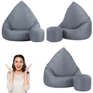 PUFA WOREK OGRODOWA SIEDZISKO DO SIEDZENIA DO POKOJU PODNÓŻEK GRATIS