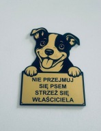 Tabliczka uwaga zły pies Cane Corso PITBUL AMSTAFF różne wzory