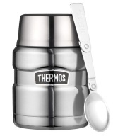 TERMOS NA ŻYWNOŚĆ THERMOS KING FOOD SREBRNY 470 ML NA CIEPŁE POSIŁKI