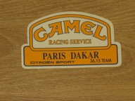 CAMEL Racing Service PARIS DAKAR CITROEN SPORT oryginalna naklejka z PRL
