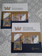 Foldery do banknotu 1000 lecie koronacji B. Chrobrego -kpl.2 szt. pol.+ang.