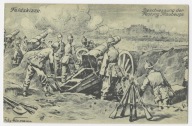 H61 Feldskize Beschiessung der Festung Maubeuge 1914 Armaty karabiny