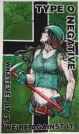 TYPE O NEGATIVE Bloody metal FLAGA import 50 x 90 cm